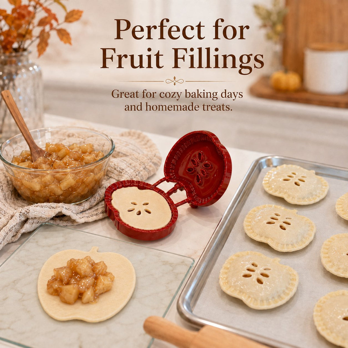🥧 Beginner-Friendly Reusable Mini Hand Pie Press Mold  🍎✨